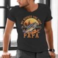 We Hooked The Best Papa Ever Fishing Dad Papa's Day Men's V-Neck T-Shirt