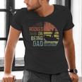 Hooked On Being Dad Fishing Dad Father's Day Men's V-Neck T-Shirt
