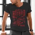Hotrod Car Automotive Nostalgia Distressed Retro Men's V-Neck T-Shirt