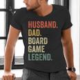 Husband Dad Board Game Night Legend Father Vintage Men's V-Neck T-Shirt Husband Dad Board Game Night Legend Father Vintage Men's V-Neck T-Shirt
