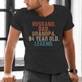 Husband Dad Grandpa 94 Year Old Legend 94th Bday Men Men's V-Neck T-Shirt