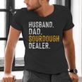 Husband Dad Sourdough Dealer Sourdough Baker Men's V-Neck T-Shirt