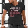 Husband Father Alabama Fan Fathers Day Alabama Dad Men's V-Neck T-Shirt