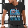Ice Cream Truck King Nostalgia Summer Ice Cream Truck Driver Men's V-Neck T-Shirt Ice Cream Truck King Nostalgia Summer Ice Cream Truck Driver Men's V-Neck T-Shirt