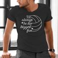 I'Ll Always Be Her Biggest Fan Cool Volleyball Mom Dad Coach Men's V-Neck T-Shirt I'Ll Always Be Her Biggest Fan Cool Volleyball Mom Dad Coach Men's V-Neck T-Shirt