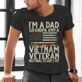 I'm A Dad Grandpa And A Vietnam Veteran Nothing Scares Me Men's V-Neck T-Shirt I'm A Dad Grandpa And A Vietnam Veteran Nothing Scares Me Men's V-Neck T-Shirt