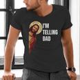 I'm Telling Dad Religious Christian Jesus Meme Men's V-Neck T-Shirt
