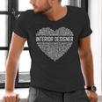 Interior Er Heart Graduation Men's V-Neck T-Shirt
