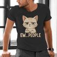 Introvert Anime Cat Ew People Men's V-Neck T-Shirt Introvert Anime Cat Ew People Men's V-Neck T-Shirt