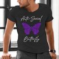 Introvert Antisocial Butterfly For Women Men Men's V-Neck T-Shirt Introvert Antisocial Butterfly For Women Men Men's V-Neck T-Shirt