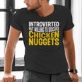 Introvert Antisocial Chicken Nugget Lover Foodie Men's V-Neck T-Shirt