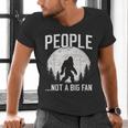 Introvert Bigfoot People Not A Big Fan Dad Joke Men's V-Neck T-Shirt