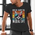 Introvert Cat How Do I Block You Retro Cat Sarcastic Men Women Girls Men's V-Neck T-Shirt Introvert Cat How Do I Block You Retro Cat Sarcastic Men Women Girls Men's V-Neck T-Shirt