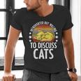 Introvert Cat Kitten Quote For Feline Whisperer Men's V-Neck T-Shirt Introvert Cat Kitten Quote For Feline Whisperer Men's V-Neck T-Shirt