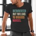 Introvert Cute Horse Lover Horse Riding Equestrian Men's V-Neck T-Shirt Introvert Cute Horse Lover Horse Riding Equestrian Men's V-Neck T-Shirt