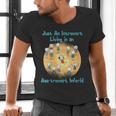 Introvert Extrovert Cartoon In Asstrovert World Men's V-Neck T-Shirt Introvert Extrovert Cartoon In Asstrovert World Men's V-Neck T-Shirt