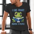 Introvert Herpetologists Amphibian Frog Lover Men's V-Neck T-Shirt Introvert Herpetologists Amphibian Frog Lover Men's V-Neck T-Shirt