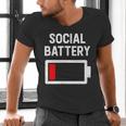 Introvert Low Social Battery Level Anti Social People Men's V-Neck T-Shirt Introvert Low Social Battery Level Anti Social People Men's V-Neck T-Shirt