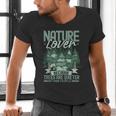 Introvert Nature Lover Introverted Forest Lover & Tree Men's V-Neck T-Shirt