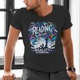 Introvert Reader Bibliofile Bookworm Loves Books Men's V-Neck T-Shirt Introvert Reader Bibliofile Bookworm Loves Books Men's V-Neck T-Shirt