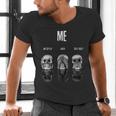 Introvert Relaxation Me Myself And Silence Skulls Men's V-Neck T-Shirt
