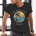 Introvert Relaxation Me Myself And Silence Summer Vacation Men's V-Neck T-Shirt Introvert Relaxation Me Myself And Silence Summer Vacation Men's V-Neck T-Shirt