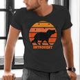 Introvert Retro Sunset Capybara Tee Men's V-Neck T-Shirt Introvert Retro Sunset Capybara Tee Men's V-Neck T-Shirt