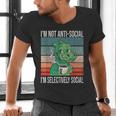 Introvert Selectively Social Anti-Social Shy Men's V-Neck T-Shirt Introvert Selectively Social Anti-Social Shy Men's V-Neck T-Shirt