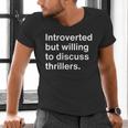 Introvert Thriller Reader Men's V-Neck T-Shirt