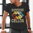 Im An Introvert Unless You Talk About Cellos Men's V-Neck T-Shirt Im An Introvert Unless You Talk About Cellos Men's V-Neck T-Shirt
