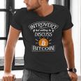 Introvert But Willing To Discuss Bitcoin Crypto Bitcoin Men's V-Neck T-Shirt