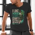 Introverted Murder Shows True Crime Lovers Introvert Men's V-Neck T-Shirt Introverted Murder Shows True Crime Lovers Introvert Men's V-Neck T-Shirt