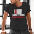 Introverted Please Wait Introvert Saying Sarcasm Men's V-Neck T-Shirt