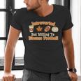 Introverted But Willing To Discuss Football Fall Men's V-Neck T-Shirt Introverted But Willing To Discuss Football Fall Men's V-Neck T-Shirt
