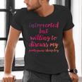 Introverted Willing To Discuss Portuguese Sheepdog Introvert Men's V-Neck T-Shirt Introverted Willing To Discuss Portuguese Sheepdog Introvert Men's V-Neck T-Shirt