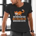 Introverts Cat Lover Introvert Antisocial Cats Anti Social Men's V-Neck T-Shirt