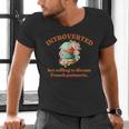 Introvert's Passion For French Patisserie Macarons Men's V-Neck T-Shirt