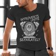 Introverts Unite Anti-Social Shy Person Joke Men's V-Neck T-Shirt Introverts Unite Anti-Social Shy Person Joke Men's V-Neck T-Shirt