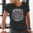 Introverts Unite Quirky Solitude Men's V-Neck T-Shirt Introverts Unite Quirky Solitude Men's V-Neck T-Shirt
