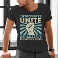 Introverts Unite Separately Introverted Antisocial Men's V-Neck T-Shirt Introverts Unite Separately Introverted Antisocial Men's V-Neck T-Shirt