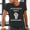 Introverts Unite Separately In Your Own Homes Sarcasm Men's V-Neck T-Shirt