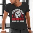 Introverts Unite Separately In Your Own Homes Saying Men's V-Neck T-Shirt Introverts Unite Separately In Your Own Homes Saying Men's V-Neck T-Shirt