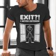 Irony Sarcasm Introvert Dry Humor Comic Cartoon Geek Nerd Men's V-Neck T-Shirt