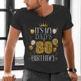 It's My Dad's 80th Birthday Happy Birthday 80 Years Old Men's V-Neck T-Shirt