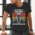 It's Not A Dad Bod It's Father Figure Bear Vintage Men's V-Neck T-Shirt