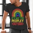It's Way Too Peopley Outside Anti Social Introvert Men's V-Neck T-Shirt It's Way Too Peopley Outside Anti Social Introvert Men's V-Neck T-Shirt
