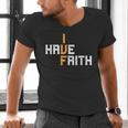 IVF I Have Faith IVF Mom IVF Dad Transfer Day Men's V-Neck T-Shirt