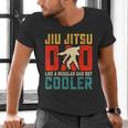 Jiu Jitsu Dad Like A Regular Dad But Cooler Dad Father Men's V-Neck T-Shirt