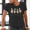 Just A Bookish Goose Goose Book LoverSilly Goose Book Club Men's V-Neck T-Shirt