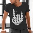 Just A Dad Who Always Came Back 2 Sided Skeleton Men's V-Neck T-Shirt